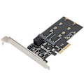 Pikkukuva 4 / 8: PCIe-laajennuskortti 3 SATA3.0-porttiin 2-porttinen M.2 elektroninen komponentti JMB585-siru
