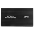 Miniatyrbillede 4 af 8: Harddiskkabinet 2,5 tommer 4 TB LED-indikation Aluminiumshus Hot Swappable 5 Gbps USB 3.0 Port Ekstern HDD-etui Sort