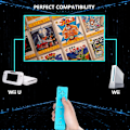 Miniatyrbilde 4 av 5: Trådløs fjernkontroll for Wii U - 2 pakker rød og blå