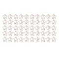 Miniatyrbillede 6 af 8: 50 stk. Pentagram Papirclips Galvaniseringsproces Udfarvet Søde Formet Mini Rose Guld Papirclips til Kontor Hjem Skole