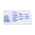 Miniatyrbillede 8 af 8: 24 STK falske fingernegle Lang tryk fuld dækning Fake Color Art Nails til DIY Nail Art SalonF131