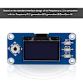 Miniatyrbild 4 av 8: 1,3 tums OLED Display HAT Expansion Board för Raspberry Pi 2B/3B/Zero/Zero W