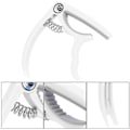 Miniatyrbillede 5 af 8: Plastic Guitar Capo Bridge Pin Remover 4~6 Strings Guitar Bas Ukulele CapoWhite