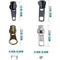 Miniatyrbild 3 av 5: Universal Zipper Slider Kit - 57st, #5 storlek