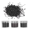Miniatyrbilde 5 av 8: 3 flasker 3,0 mm silikon Micro Links Rings Beads Small Comfortable Hair Extension Tool (1#/3#/5#)
