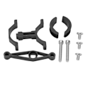 Miniatyrbillede 1 af 8: CANSUCC Cykelflaskeholder Adapter Montering Justerbar Road Mountain Bike Styr Vandflaskeholder Sadelpind Montering Sort