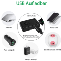 Miniatyrbilde 4 av 7: 2 stk. LED-armbånd, USB-oppladbart, reflekterende bånd, justerbart sikkerhetslys, armbånd for utendørs jogging, løping, sykling, sport