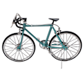 Miniatyrbild 6 av 8: Cykelmodell simulerad levande design vacker utsökt texturerad legering cykel prydnad leksak för present dekoration