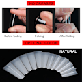 Miniatyrbillede 7 af 8: 504 stk. Professionelle Bærbare Neglekunst Tip Falske Negle Patch DIY Manicure Værktøj Naturlig