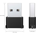 Miniatyrbillede 2 af 5: USB C hun til USB A han adapter 3-pak til Apple Watch, iPhone, AirPods, iPad - Sølv