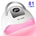 Miniatyrbillede 2 af 5: Professionel Negletørrer med 81 LED'er og Automatisk Sensor, Tidsindstillet Tørring til Manicure og UV Neglegel, Egnet til Hjemmebrug og Salon EU