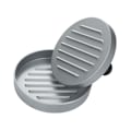 Miniatyrbillede 2 af 4: Non-Stick Kødpresse til BBQ, Picnic, Hjemmefester - Perfekt til Hamburgere, Bacon og Pølser (Sølv)