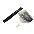 Miniatyrbilde 2 av 8: Bride to Be Tiara Shiny Black Brude Bryllupsbånd Frynser Sentrum Lagdelt slør Sash Krone Bride to Be Gaver