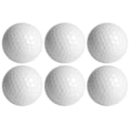 Miniatyrbillede 1 af 8: 6 STK syntetisk gummi LED lysende golfbold lys attraktiv til nat træning i dagtimerne Orange