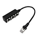 Miniatyrbillede 4 af 5: Rj45 Ethernet Kabel Splitter Netværksadapter Ethernet Splitter 1 Til 3 Kabel Adapter_SZXM