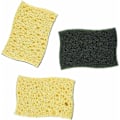 Pikkukuva 2 / 5: Klassinen hankaussieni, 3 sientä per pakkaus - Valurautapatojen, pannujen, polttimien, puutarhatyökalujen ja grillien puhdistukseen 10X7X2,5cm, vaaleanvihreä