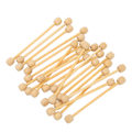 Pikkukuva 7 / 8: 20 kpl Mini-puutapettiripustustangot tee-se-itse bambu-puiset mini-tapettitangot, puiset tikut askarteluun