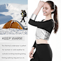 Miniatyrbilde 3 av 5: Sømløst Sauna Body Shaper Sett for Kvinner - Leggings, Midjetrener, Slankende Skjorte