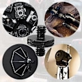 Miniatyrbillede 4 af 5: 1/4 Han Til M8 Gevind Kamera Skrue Adapter Konverter Til Kamera Cage Rig/stativ/monopod/kuglehoved/lys Stativ/skulder Rig (4 stk, Sort) Zekai