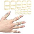 Miniatyrbild 1 av 5: 2 st Fingerskena Fingerfixering Fixeringshylsa Ledstöd Skydd Oval 8 1-8 Storlek 7