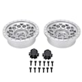 Pikkukuva 1 / 8: 2 kpl RC-pyörän napavanne, ammattimainen alumiiniseospyörän napasetti Axial SCX6 1/6 RC-autolle, hopea