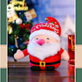 Miniatyrbillede 3 af 5: Bløde juleplysdyr, julemand, vinterferie, festdekorationer til hjemmet, stue, krammepude, bordplade, fluffy figurdukker, jul