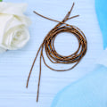 Miniatyrbilde 5 av 8: Broderigarn Kobbertråd Syning Sting Glans 1,5 mm Dia. Manuell DIY Streng Kaffe