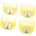 Miniatyrbild 4 av 8: 4 st/set Gränskam Hårklippning Trimmer Clipper Fäste Guide Frisör Styling Verktyg Set Gul
