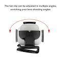 Miniatyrbillede 2 af 5: Til Go 3 GO 3S Clip Mount Hat Clip Quick Release Clamp