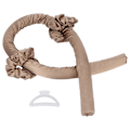 Miniatyrbillede 2 af 8: DIY Sovende Hår Curling Tool Heatless Hair Roller No Heat Hårkrøller Pandebånd Khaki