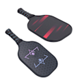 Miniatyrbillede 3 af 8: Pickleball-ketsæt - Bærbar pickleball-ketcher i glasfiber med polymerkerne