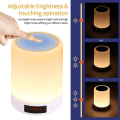 Pikkukuva 3 / 5: Kannettava Bluetooth kaiutin Smart LED-yövalolla ja kosketushimmennettävällä yövalolla, USB lataus, RGB-värinvaihto