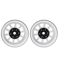 Miniatyrbilde 4 av 8: 2 stk legerings beadlock hjulfelger tilbehør Passer til TRAXXAS TRX-4 1/10 RC Crawler CarWhite
