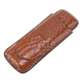 Miniatyrbillede 7 af 8: 2-fingret cigar etui - bærbar, vandtæt og letvægts kunstlæder cigar etui til mænd