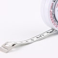Miniatyrbilde 8 av 8: Rund BMI-målebånd Automatisk innfellbar midjemålbånd Kalkulator Bærbar helsemålebånd Verktøy Hvit