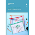 Miniatyrbillede 2 af 4: Nylon Mesh Lynlåspose - Transparent Mappe, Blyantsæske, Dokumentmappe | Kontorartikler Opbevaring