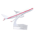Miniatyrbild 2 av 8: Flygplansmodell i flera syften, innovativt simuleringsmodell i legering för passagerarflygplan för samling och presentation