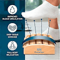 Miniatyrbillede 2 af 5: Dobbelt Fodmassagerulle i Træ - Lindring af Plantar Fasciitis, Hæl, Svang, Fodsmerter, Stresslindring - Stor (L)