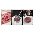 Miniatyrbillede 2 af 5: 304 Rustfrit Stål Hamburger Kød Kagepresse Burger Bøf Maker Form Manuel Kage Oksekød Svinekød Ris Pr