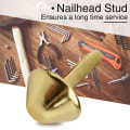 Pikkukuva 2 / 8: 50 kpl kukkaro käsilaukku kartio jalat Nailhead Stud Spike nahka askartelutarvikkeet (kulta 15mm)