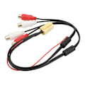Miniatyrbilde 5 av 8: 4RCA-kabel MINI ISO 6-pin lydlinje Bluetooth-erstatning for Peugeot for Grundig