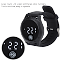 Miniatyrbillede 5 af 7: HZ2030 LED Digital Watch Korean Style Vandtæt Touch Stilfuldt Armbåndsur til Mænd Kvinder Studerende Sort