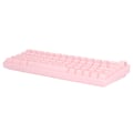 Miniatyrbilde 4 av 8: Mekanisk tastatur 64 tast RGB 3 mod ergonomisk layout knott design trådløst rosa tastatur for IOS brun bryter
