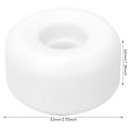 Miniatyrbillede 7 af 8: 4 STK MS2407 PU Hvid 102A/55D Hårdhed Skateboard Dobbelt Rocker Wheel Downspeed glidehjul