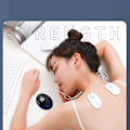 Miniatyrbillede 6 af 8: Elektrisk mikrostrøm massageplaster 6 tilstande 16 gear Lindre træthed Slap af massageklistermærke Blå