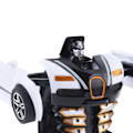 Pikkukuva 8 / 8: Muuttuva autolelu, iskunkestävä, kaksoisinertia, tukeva ja kestävä robottiautolelu lapsille, pojille, valkoinen ja musta