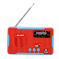 Miniatyrbild 4 av 8: Nödradio solcellsdriven handvev AM FM multifunktions bärbar radio med LED-ficklampa för hem utomhus