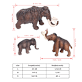 Miniatyrbilde 3 av 7: Mammoth modell simulering statue realistisk plast mammut dyresamling leketøy gave