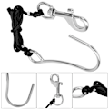 Pikkukuva 8 / 8: Sukellusajokoukut ruostumattomasta teräksestä valmistetun linjan kiinnikkeellä Single Reef Hook Varusteet musta