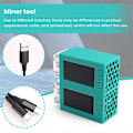 Miniatyrbillede 4 af 5: Til NerdMiner V2 Miner 78KH/Sx2 Dual Screen BTC Solo Lottery Miner,B